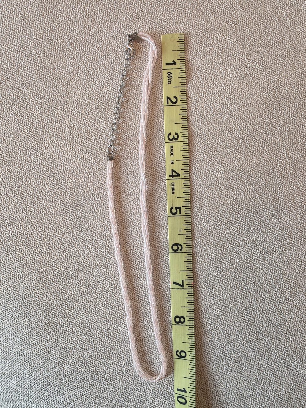 Nolan Miller Pink Beaded Necklace Multi Strand Seed Bead Blush - Picture 8 of 9